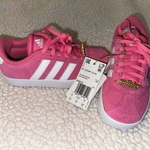Adidas VL court 3.0 pink girls size 12k